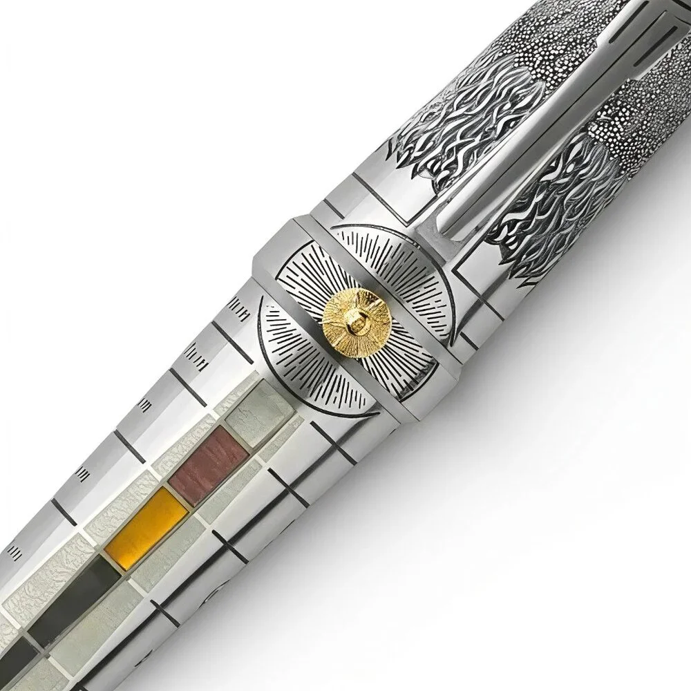 Montegrappa Alchemist Silver Air Medium Nib Fountain Pen 0050